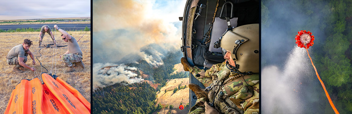 Oregon Guard Assists With Hagen Fire Response